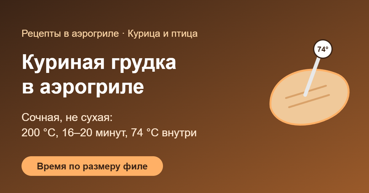 Куриная грудка в аэрогриле — обложка